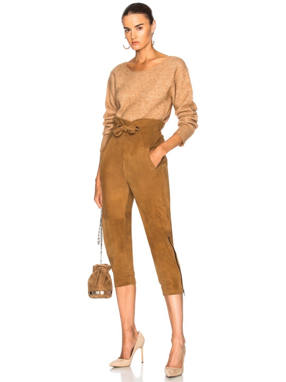 Marissa Webb Maxwell Suede Pant